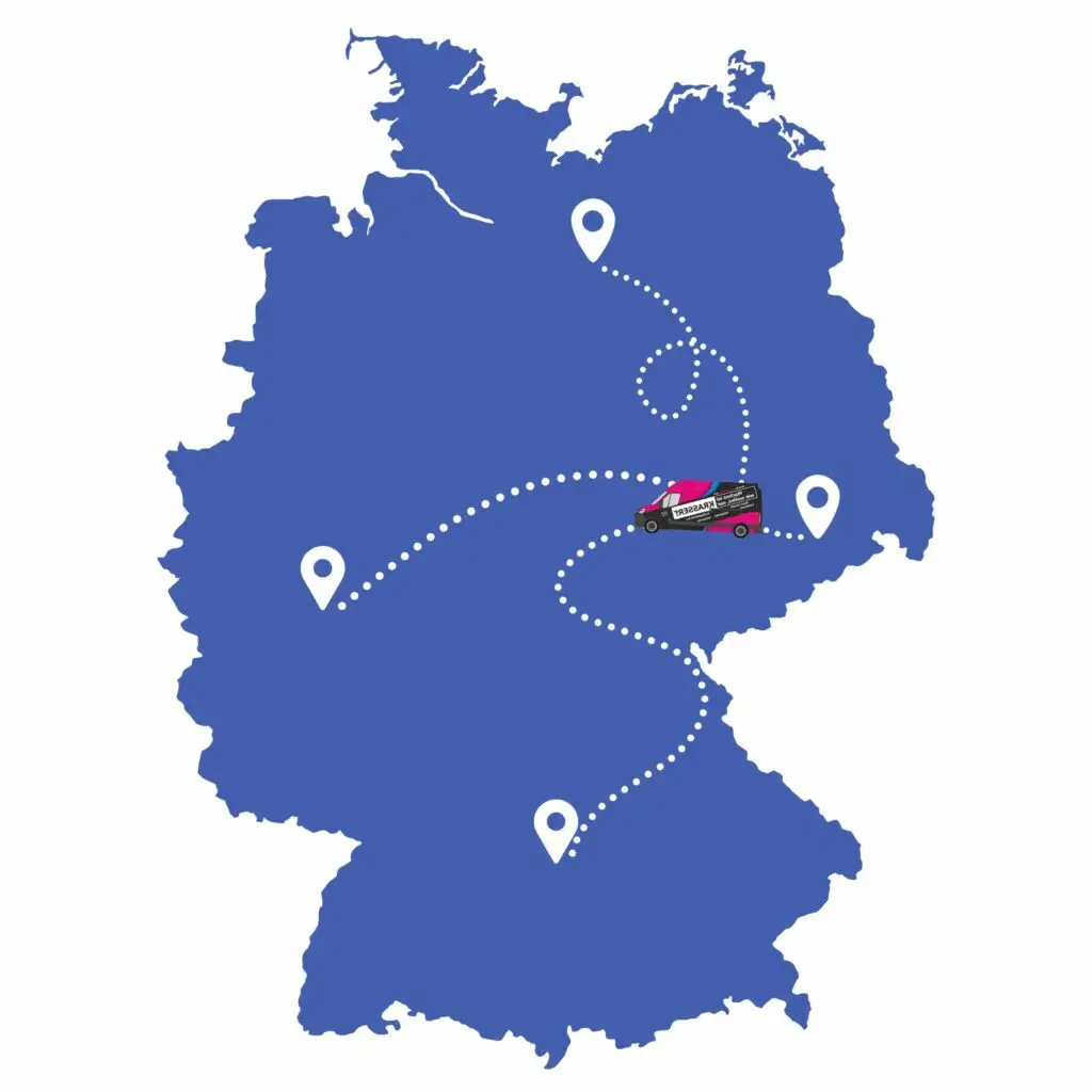 Wir liefern unsere Fotobox deutschlandweit